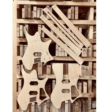 Strandberg Guitars, Boden Standard 6-String, полный комплект для фрезеровки гитары, фанера 8мм.-0