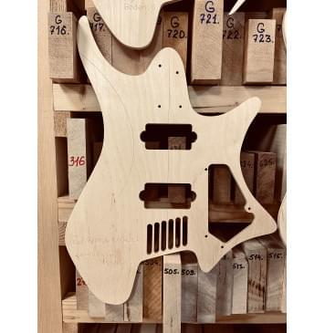 Strandberg Guitars, Boden Standard 6-String, полный комплект для фрезеровки гитары, фанера 8мм.-5