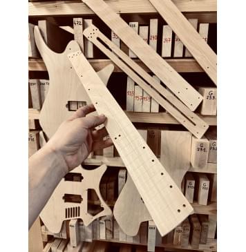 Strandberg Guitars, Boden Standard 6-String, полный комплект для фрезеровки гитары, фанера 8мм.-1