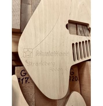 Strandberg Guitars, Boden Standard 6-String, полный комплект для фрезеровки гитары, фанера 8мм.-6