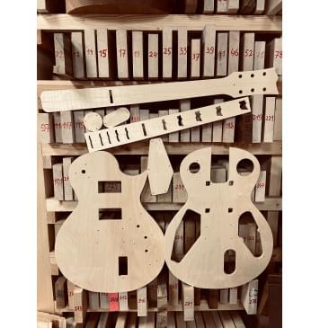 Шаблоны LTD EC-1000, комплект для фрезеровки гитары, фанера 8мм-0