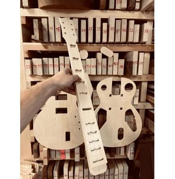 Шаблоны LTD EC-1000, комплект для фрезеровки гитары, фанера 8мм-5