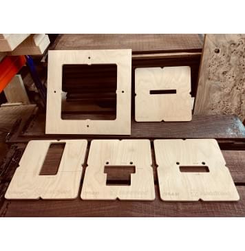 Комплект шаблонов для фрезерования тремоло Floyd Rose Original 6str-0