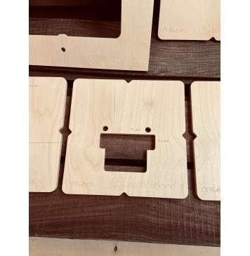 Комплект шаблонов для фрезерования тремоло Floyd Rose Original 6str-2