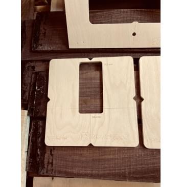 Комплект шаблонов для фрезерования тремоло Floyd Rose Original 6str-5