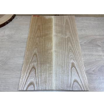 Ясень Белый Волнистый заготовка на топ Тангент ААА Волна АА 6х174х555 мм - 2шт. (книжкой) АКЦИЯ-0