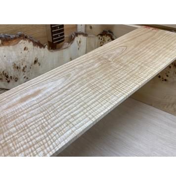 Ясень Белый Волнистый заготовка на топ Смешанный ААА Волна АА 8х174х550 мм - 2шт. (книжкой)-3