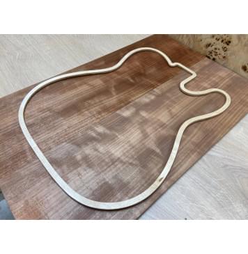 Макоре Пламя заготовка на топ Радиал АА 8х180х580 мм - 2 шт. (книжкой)-0