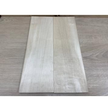 Клён Белый заготовка на топ для Тревел гитары Смешанный АА 8х128х410 мм - 2 шт. (книжкой)-0