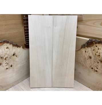 Клён Белый заготовка на топ для Тревел гитары Смешанный АА 8х128х410 мм - 2 шт. (книжкой)-2