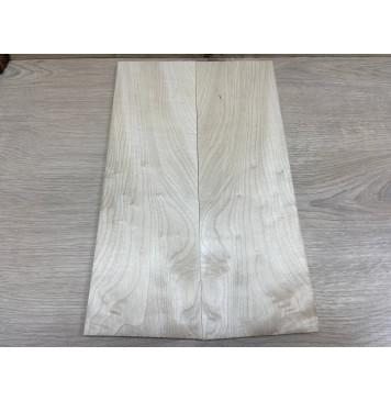 Клён Белый заготовка на топ для Тревел гитары Смешанный АА 6х126х410 мм - 2 шт. (книжкой)-1