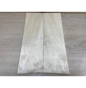 Клён Белый заготовка на топ для Тревел гитары Смешанный АА 6х126х410 мм - 2 шт. (книжкой)-3