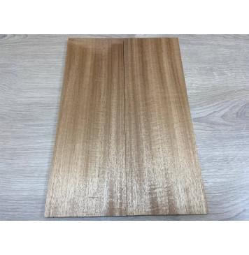 Махагон Кая заготовка на топ для Тревел гитары Радиал ААА 9х132х395 мм - 2 шт. (книжкой)-0