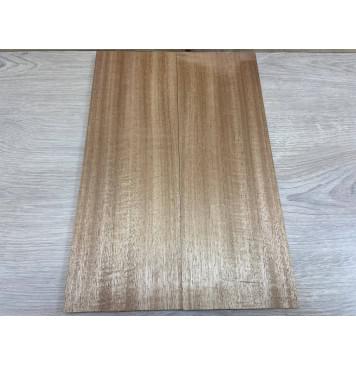 Махагон Кая заготовка на топ для Тревел гитары Радиал ААА 9х132х395 мм - 2 шт. (книжкой)-1