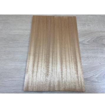 Махагон Кая заготовка на топ для Тревел гитары Радиал ААА 9х130х410 мм - 2 шт. (книжкой)-3