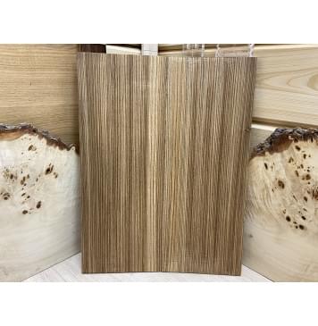 Зебрано заготовка на топ для Тревел гитары Радиал АА 8х152х405 мм - 2 шт. (книжкой)-0