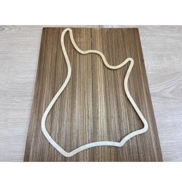 Зебрано заготовка на топ для Тревел гитары Радиал АА 8х152х405 мм - 2 шт. (книжкой)-1