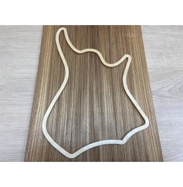 Зебрано заготовка на топ для Тревел гитары Радиал АА 8х152х405 мм - 2 шт. (книжкой)-2