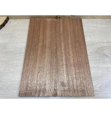 Махагон Кая заготовка на топ Радиал ААА 9х177х485 мм - 2шт. (книжкой)-1