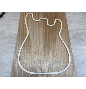 Махагон Кая заготовка на топ Радиал АА 7,5х190х530 мм - 2шт. (книжкой)-3