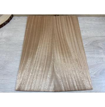 Махагон Кая заготовка на топ Радиал АА 7,5х190х530 мм - 2шт. (книжкой)-2