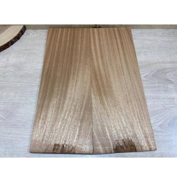 Махагон Кая заготовка на топ Радиал АА 9х190х520 мм - 2шт. (книжкой)-4