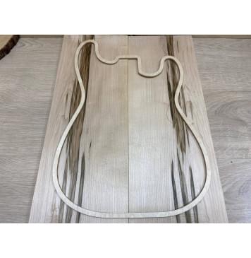 Клён Чёрный заготовка на топ Смешанный АА 9х190х545 мм - 2 шт (книжкой). Уценка - трещины, изогнут-1