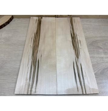 Клён Чёрный заготовка на топ Смешанный АА 9х190х545 мм - 2 шт (книжкой). Уценка - трещины, изогнут-3