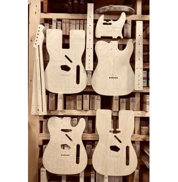 Fender Telecaster 1966 г., 21 и 22 лада, полный комплект для фрезеровки гитары, фанера 8мм-0