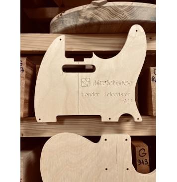 Fender Telecaster 1966 г., 21 и 22 лада, полный комплект для фрезеровки гитары, фанера 8мм-5
