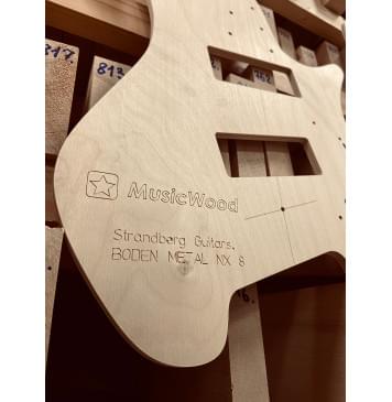 Strandberg Guitars, BODEN METAL NX 8, полный комплект шаблонов для фрезеровки гитары, фанера 8мм.-5