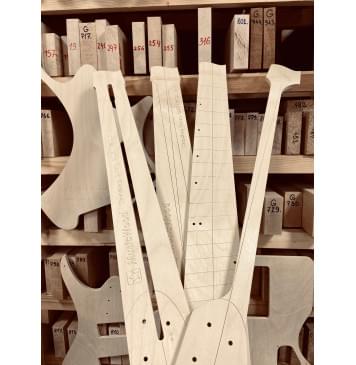 Strandberg Guitars, BODEN METAL NX 8, полный комплект шаблонов для фрезеровки гитары, фанера 8мм.-4