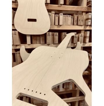 Fender Stratocaster 1962, 21 и 22 лада, SSS,  полный комплект для фрезеровки гитары, фанера 8мм-1