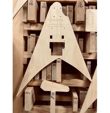 LTD ALEXI-600 SCYTHE + OFR, гриф на болтах, комплект шаблонов для фрезеровки гитары, фанера 8мм-1