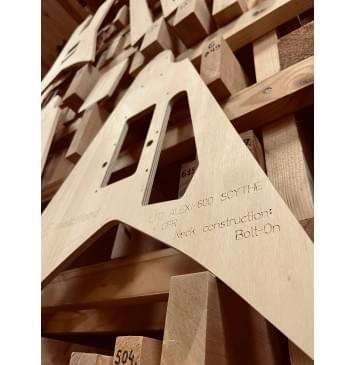 LTD ALEXI-600 SCYTHE + OFR, гриф на болтах, комплект шаблонов для фрезеровки гитары, фанера 8мм-6