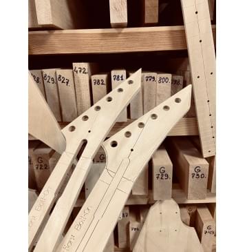 LTD ALEXI-600 SCYTHE + OFR, гриф на болтах, комплект шаблонов для фрезеровки гитары, фанера 8мм-8