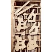Strandberg Guitars, Sälen Jazz NX 6 Natural, полный комплект для фрезеровки гитары, фанера 8мм.