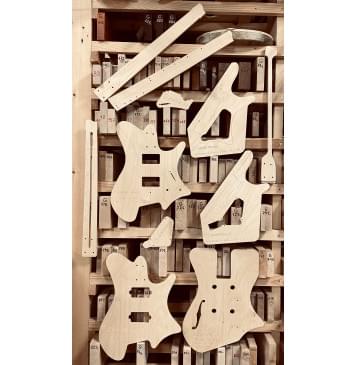 Strandberg Guitars, Sälen Jazz NX 6 Natural, полный комплект для фрезеровки гитары, фанера 8мм.-0