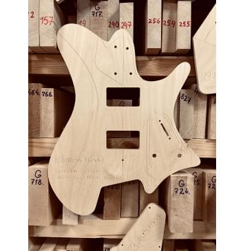 Strandberg Guitars, Sälen Jazz NX 6 Natural, полный комплект для фрезеровки гитары, фанера 8мм.-3