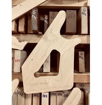 Strandberg Guitars, Sälen Jazz NX 6 Natural, полный комплект для фрезеровки гитары, фанера 8мм.-5