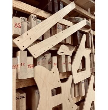 Strandberg Guitars, Sälen Jazz NX 6 Natural, полный комплект для фрезеровки гитары, фанера 8мм.-6