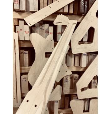 Strandberg Guitars, Sälen Jazz NX 6 Natural, полный комплект для фрезеровки гитары, фанера 8мм.-7