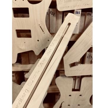 Strandberg Guitars, Sälen Jazz NX 6 Natural, полный комплект для фрезеровки гитары, фанера 8мм.-8