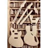 Novo Guitars, SERUS J, полный комплект для фрезеровки гитары, фанера 8мм.
