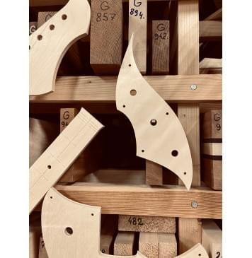 Novo Guitars, SERUS J, полный комплект для фрезеровки гитары, фанера 8мм. Novo Guitars, SERUS J, полный комплект для фрезеровки гитары, фанера 8мм.-6