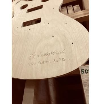 Novo Guitars, SERUS J, полный комплект для фрезеровки гитары, фанера 8мм. Novo Guitars, SERUS J, полный комплект для фрезеровки гитары, фанера 8мм.-9
