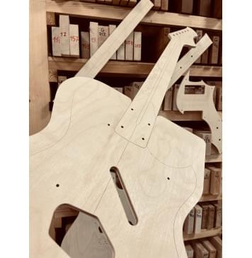 Novo Guitars, SOLUS F2, Telecaster Bridge, порожек 43мм, полный комплект для фрезеровки гитары, фанера 8мм. Novo Guitars, SOLUS F2, Telecaster Bridge, порожек 43мм, полный комплект для фрезеровки гитары, фанера 8мм.-8