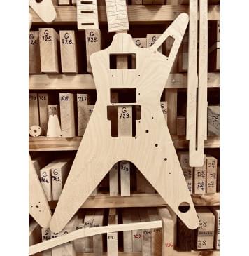 Dean Guitars ML SERIES, мензура 25", 24 лада, карман GIbson, Floyd Rose Schaller, полный комплект для фрезеровки гитары, фанера 8мм-5