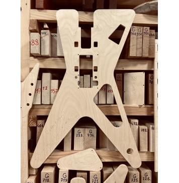 Dean Guitars ML SERIES, мензура 25", 24 лада, карман GIbson, Floyd Rose Schaller, полный комплект для фрезеровки гитары, фанера 8мм-7