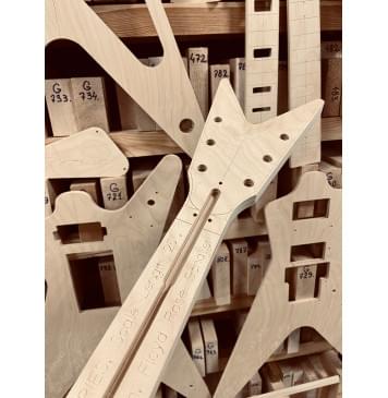 Dean Guitars ML SERIES, мензура 25", 24 лада, карман GIbson, Floyd Rose Schaller, полный комплект для фрезеровки гитары, фанера 8мм-8